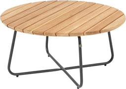 4 Seasons Verdi ronde salontafel teak 73 cm. - antraciet