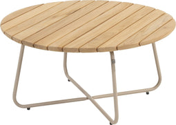 4 Seasons Verdi ronde salontafel teak 73 cm. - Latte