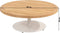 4 Seasons Volta koffietafel - teakhout/wit - Ø80