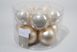 4 stuks 10 kerstballen parel emaille 60 mm