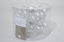 4 stuks 8 kerstballen transparant helder 70 mm