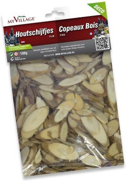4 stuks Houtschijfjes - fijn - 100g