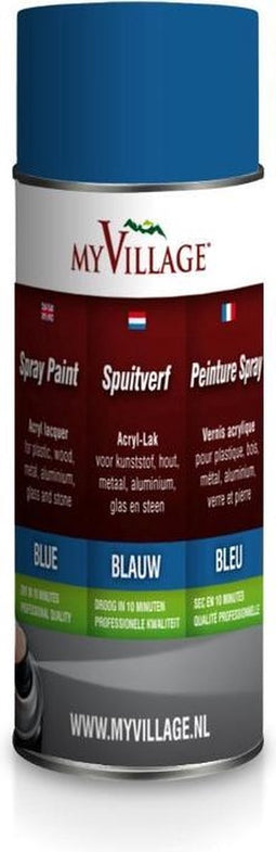4 stuks Spuitverf blauw 150ml