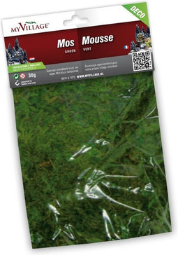 4 stuks Strooisel - mos - groen - 30g