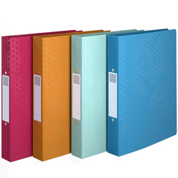 4 x Duurzaam A4 Ringmap - Gerecycleerd - Met 2 ringen - Rug 40 mm