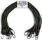 40 inch (100 cm) robuuste spanrubbers met haken - 10 stuks - grootte keuze - elastische multifunctionele rubberen spanbanden voor bagage, dakdragers, camping - weerbestendige, uv-bestendige expander