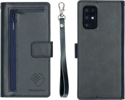 iMoshion Hoesje Geschikt voor Samsung Galaxy S20 Plus Hoesje Met Pasjeshouder - iMoshion Uitneembare 2-in-1 Bookcase met rits - Blauw
