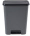 Curver Compatta Prullenbak - 50L - Afvalzakhouder - Grijs/Zwart