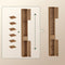SoBuy BZR34-II-PF - Hoge Badkamerkast - Smalle Opbergkast met Lade en Verstelbare Planken - Naturel 20x20x180cm