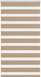 vidaXL - Zebra - Blind - 75x100 - cm - stofbreedte - 70,9 - cm - polyester - zandbruin