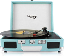 Vintage Vinyl VV-SV-TT - Platenspeler - Ingebouwde speaker - Blauw