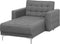 ABERDEEN - Chaise longue - Grijs - Universeel - Polyester