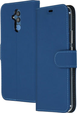 Accezz Hoesje Geschikt voor Huawei Mate 20 Lite Hoesje Met Pasjeshouder - Accezz Wallet Softcase Bookcase - Donkerblauw
