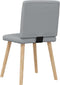 vidaXL - Eetkamerstoelen - 2 - st - stof - lichtgrijs