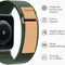 imoshion Nylon Trail bandje - Geschikt voor Apple Watch 1, 2, 3, 4, 5, 6, 7, 8, 9, 10 (42 mm), SE - 38/40/41 mm - Donkergroen - One Size
