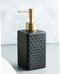 Zeepdispenser / Zeeppompje - Porselein Collectie - Zwart - 350ml - Keramiek - 7x7x18cm