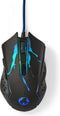 Nedis GMWD210BK - Gaming Muis - 6 knoppen - 3600 dpi - Draad