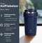 Castagnola Thermosbeker - Koffiebeker To Go - Dubbelwandig - 380 ML - Donkerblauw - Octagon
