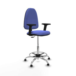 Piqueras y Crespo B2D05RT - Bureaustoel - Hoogteverstelbaar met armleuning - Licht Blauw