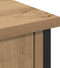 vidaXL - TV-kast - Zwart - Eiken - 101x35x65 - cm - Engineered - Hout - en - Staal