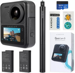 Kandao QooCam 3 - 360° cam - 4K videoresolutie 3840x2160 - Zwart