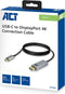 ACT AC7035 - USB-C naar DisplayPort Kabel - 4K 60Hz 1,8m - Grijs Zwart