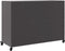 vidaXL - Dressoir - 100,5x39x72 - cm - staal - zwart