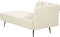 RIOM - Chaise longue - Wit - Rechterzijde - Bouclé
