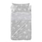 Set beddengoed HappyFriday Basic Kids Clouds Grijs Wieg voor baby's 2 Onderdelen