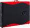 vidaXL - Massagetafel - inklapbaar - 2 - zones - hout - zwart - en - rood
