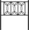 vidaXL - Hoofdbord - 80 - cm - metaal - zwart