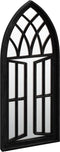 vidaXL - Tuinspiegel - 70x30 - cm - ijzer - zwart