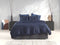 Zohome Dekbedovertrek Satinado - Effen Bedlinnen - 140x220 - Blauw - Dekbedhoes van 100% Katoen-Satijn