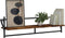 vidaXL - Wandschappen - met - stangen - 2 - st - 100x25x30 - cm - gerookt - eikenkleurig