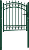 vidaXL - Poort - met - speerpunten - 100x100 - cm - staal - groen
