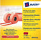 Prijstangetiketten Avery permanent 26x12mm rood 10 rol in doos