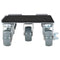 Meubelrollers 4 st met lifter 17,5x16x7,5 cm staal 1600 kg