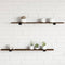 vidaXL - Wandschappen - 4 - st - 100x10x1,5 - cm - bewerkt - hout - gerookt - eikenkleur