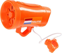 Eddy Toys Fiets Politiesirene Oranje