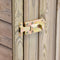 vidaXL - Tuinschuur - met - deur - 69,5x32x178 - cm - geïmpregneerd - grenenhout