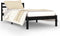 vidaXL - Bedframe - massief - grenenhout - zwart - 90x200 - cm