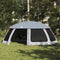 vidaXL - Zwembadtent - met - uitneembare - buiten- - gaaswanden - 690x690 - cm - grijs