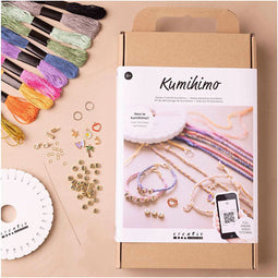 Creativ Company Kumihimo Vriendschapsarmbanden Knutselset voor kinderen, Meerkleurig