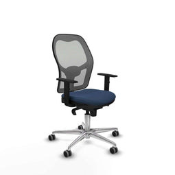 Piqueras y Crespo 1D086G0 - Bureaustoel - Hoogteverstelbaar met armleuning - Marineblauw