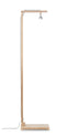 GOOD&MOJO Vloerlamp Himalaya - Bamboe/Zwart - Ø47cm - Scandinavisch,Bohemian - Staande lampen voor Woonkamer - Slaapkamer