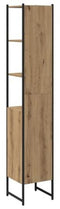 vidaXL - Badkamerkast - Artisan - Eiken - 33x33x185,5 - cm - Gelaagd - Hout