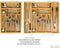 Budu Bestekbak #50 - Uitschuifbaar Bamboe Bestekcassette - 6/8 vakken - 50 x 34,1 - 56 cm (1 stuk)
