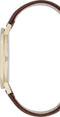 Pierre Cardin Belleville Park CBV.1031 Horloge - Leer - Bruin - Ø 41 mm