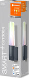 LEDVANCE Slim tuinarmatuur LED: voor muur, SMART+ FLARE MULTICOLOR / 7,5- W, 22-…24- V, RGBW, 3- K, body materiaal: aluminum, IP44