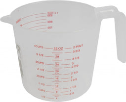Maatbeker 1 Liter Wit/transparant